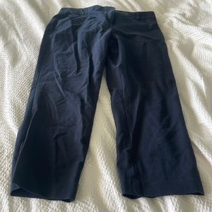 Ann Taylor Kate Fit Cropped Trousers Pants Navy